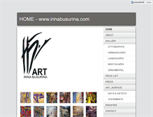 Tablet Screenshot of irinabusurina.com